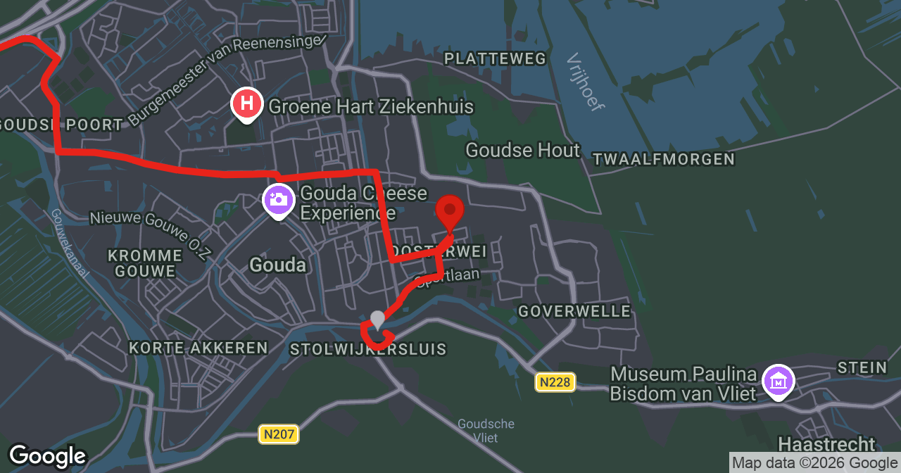 Kaart van de meldlocatie