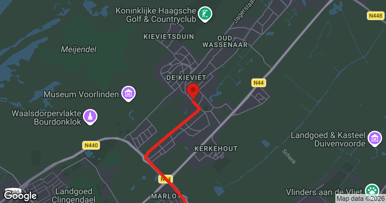 Kaart van de meldlocatie