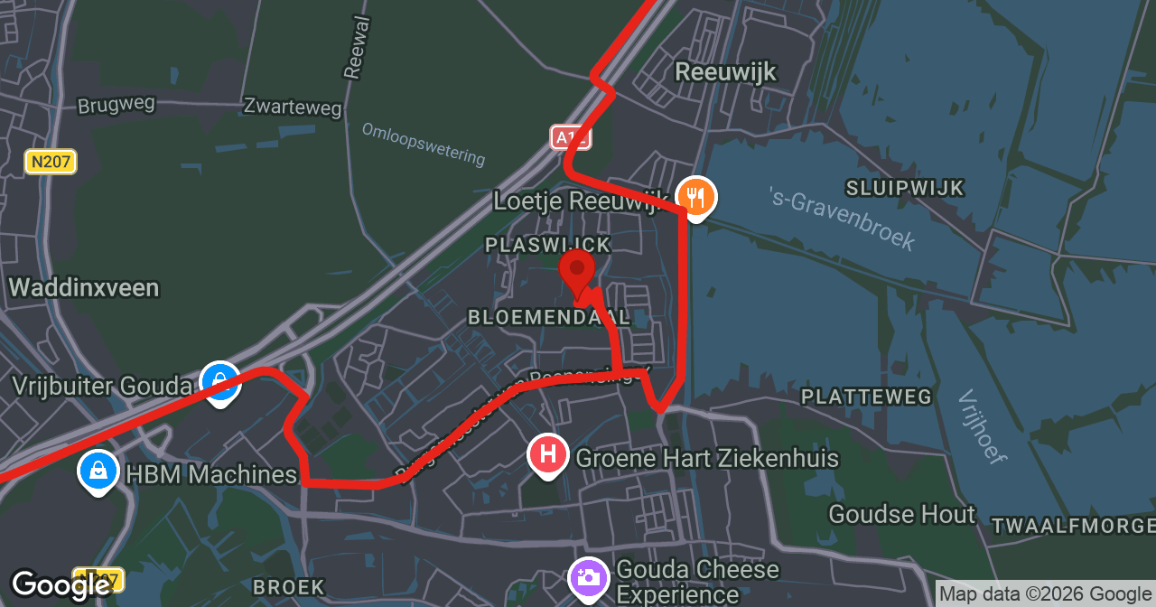 Kaart van de meldlocatie