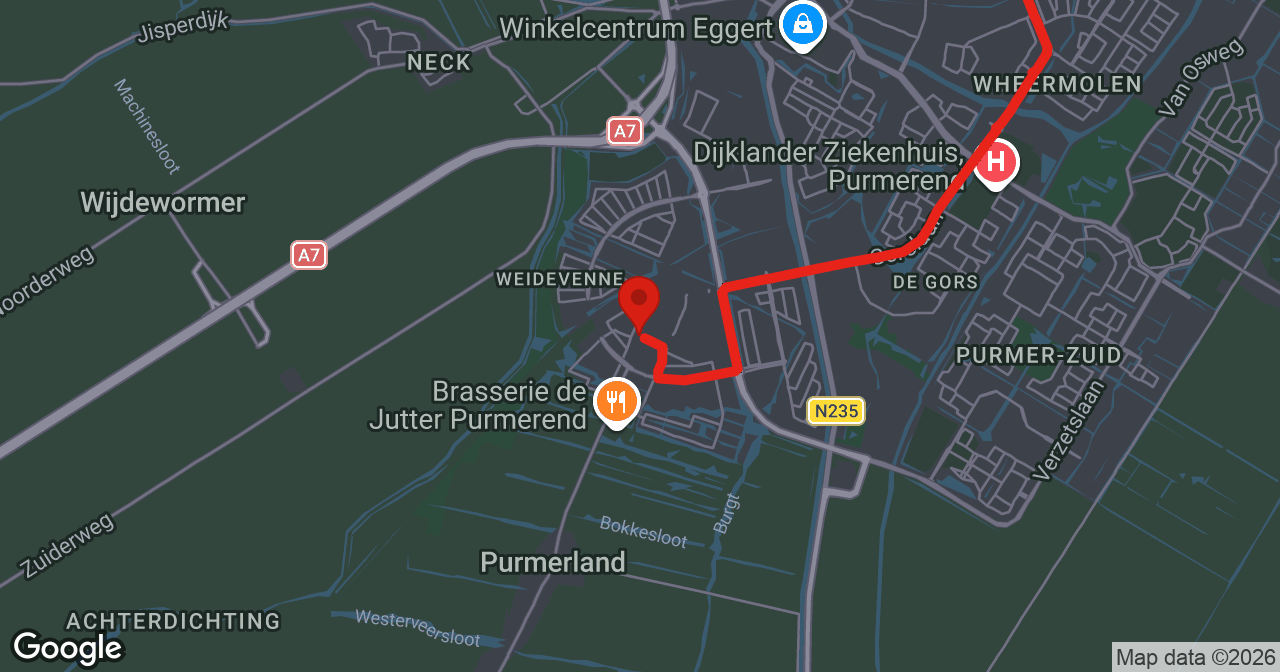 Kaart van de meldlocatie