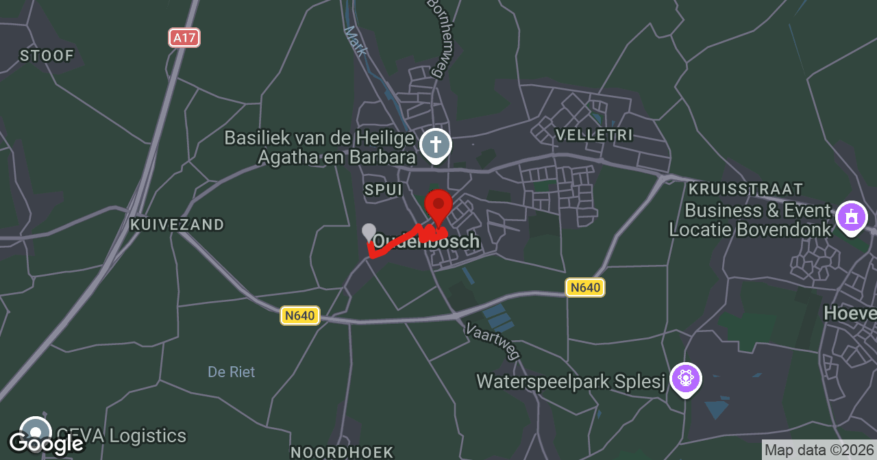 Kaart van de meldlocatie