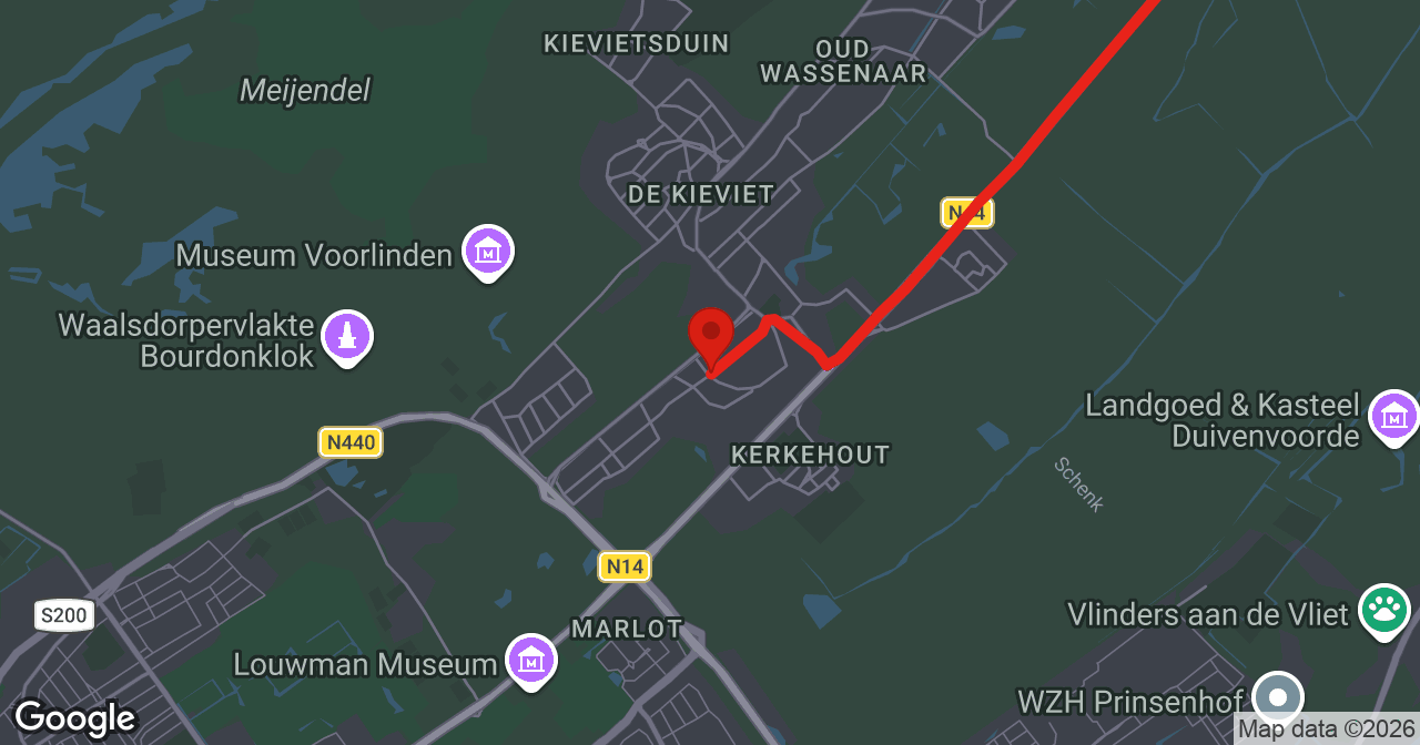 Kaart van de meldlocatie