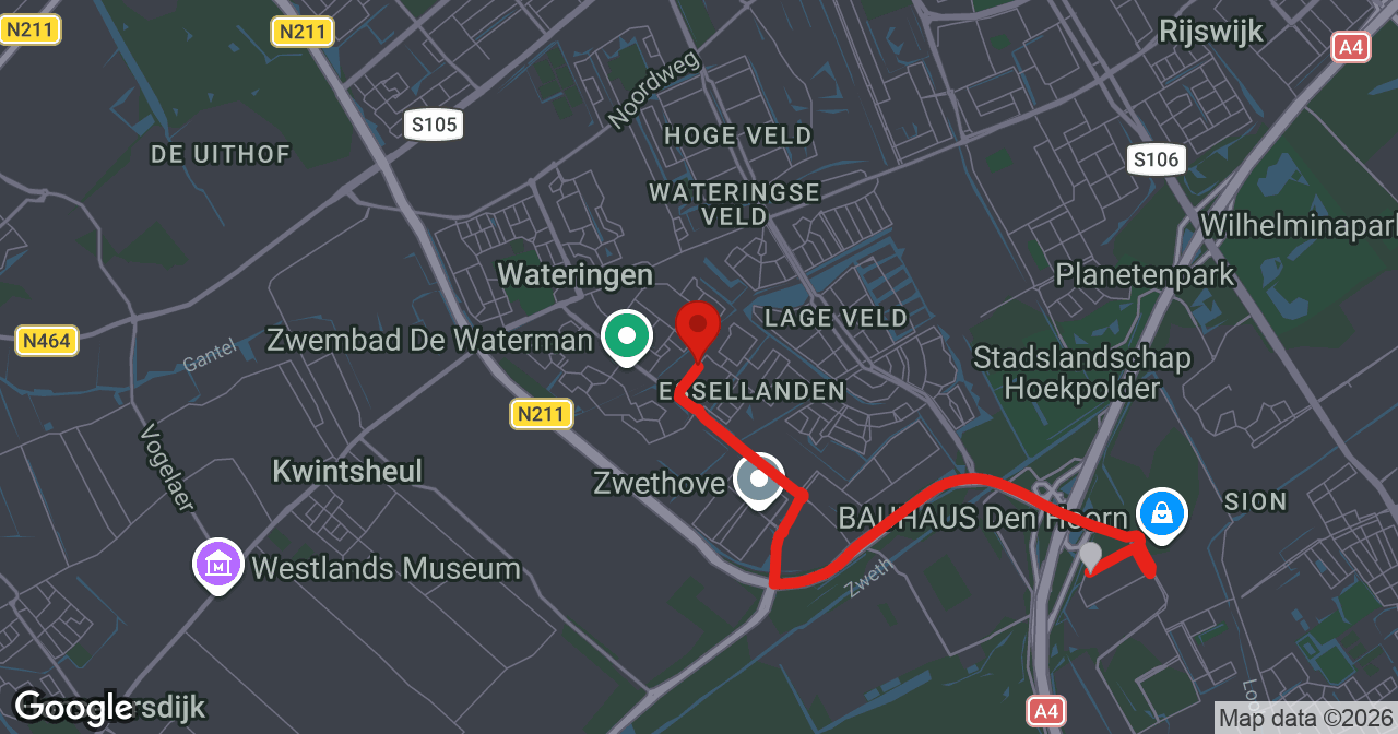Kaart van de meldlocatie