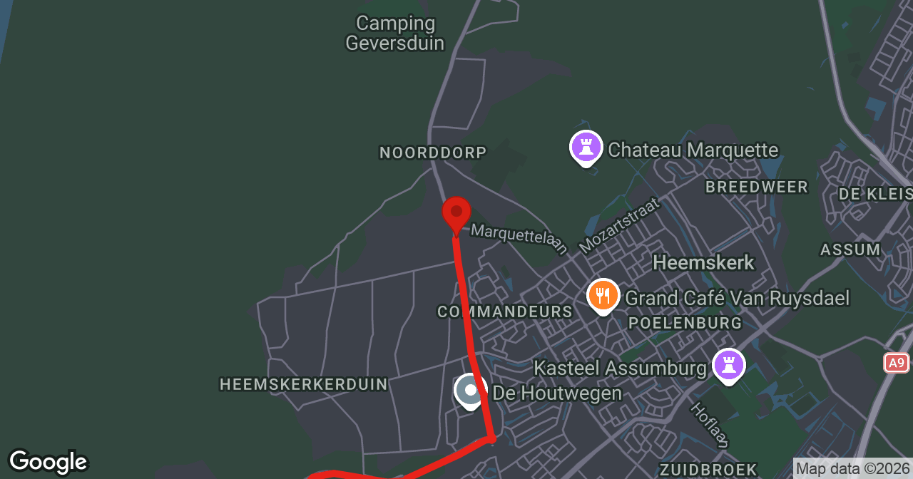 Kaart van de meldlocatie