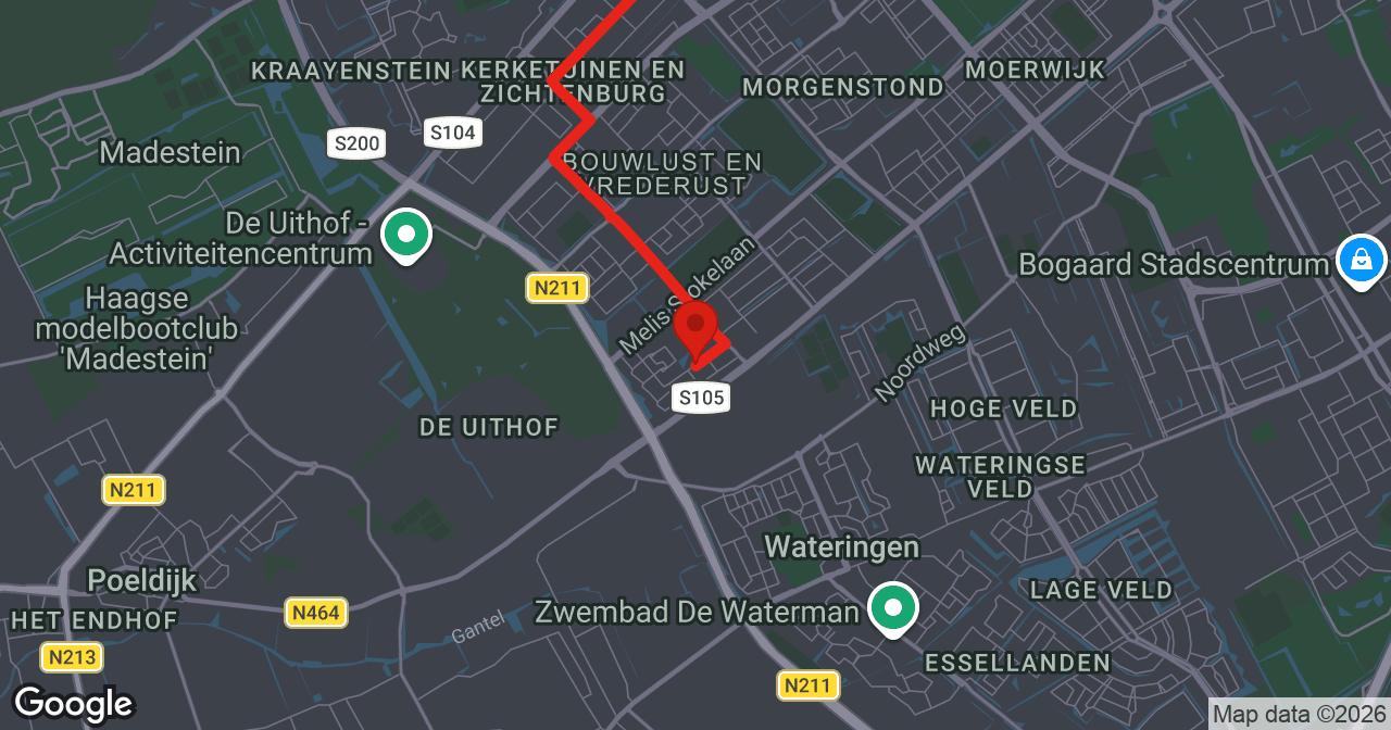 Kaart van de meldlocatie