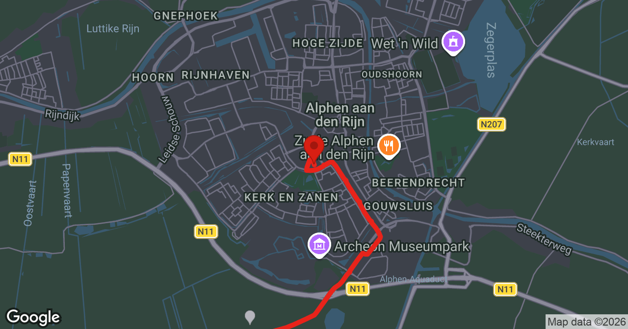 Kaart van de meldlocatie