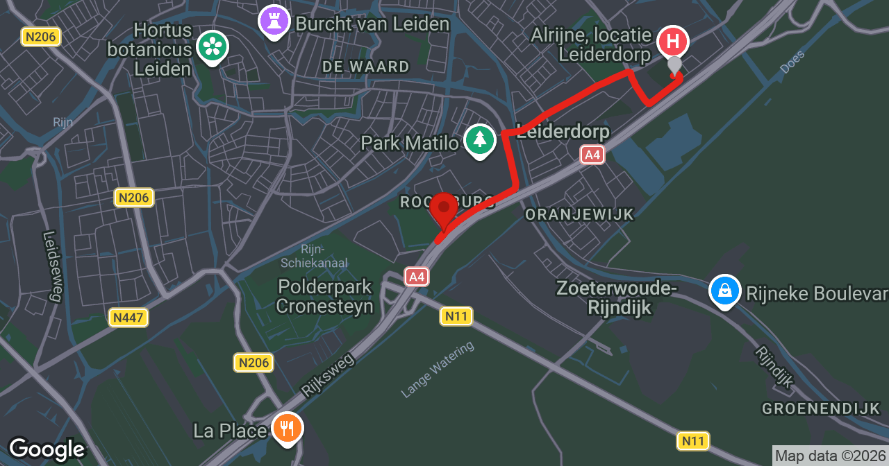 Kaart van de meldlocatie