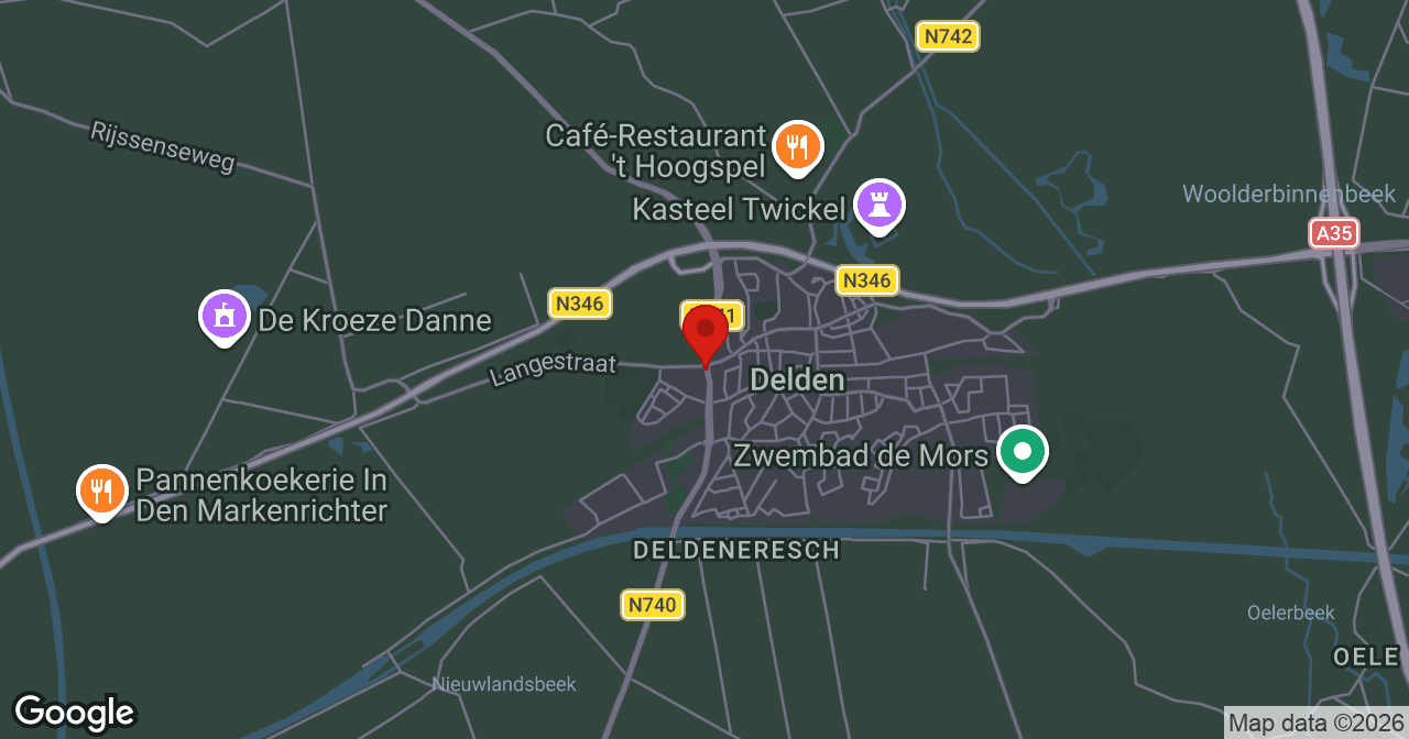 Kaart van de meldlocatie