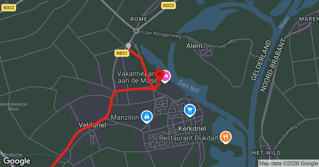 Kaart van de meldlocatie