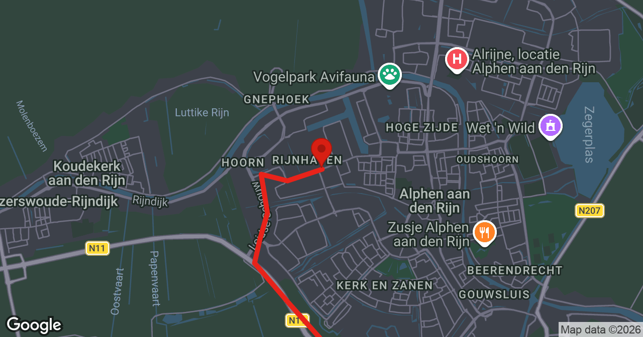 Kaart van de meldlocatie