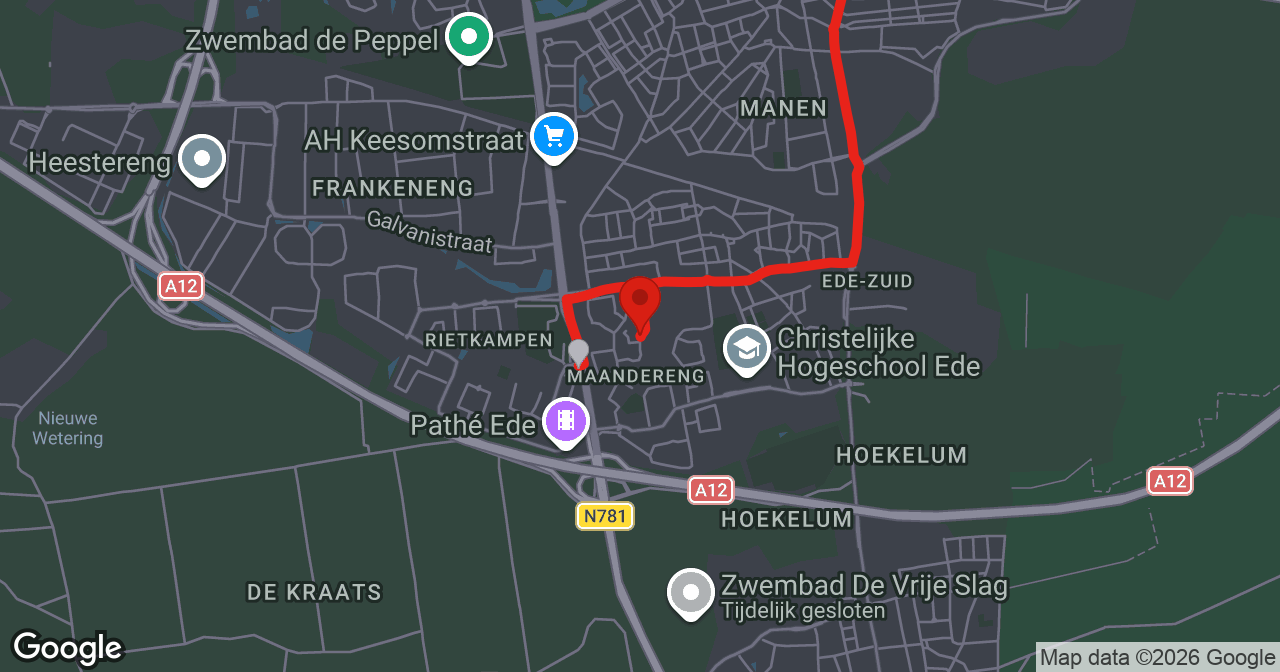 Kaart van de meldlocatie