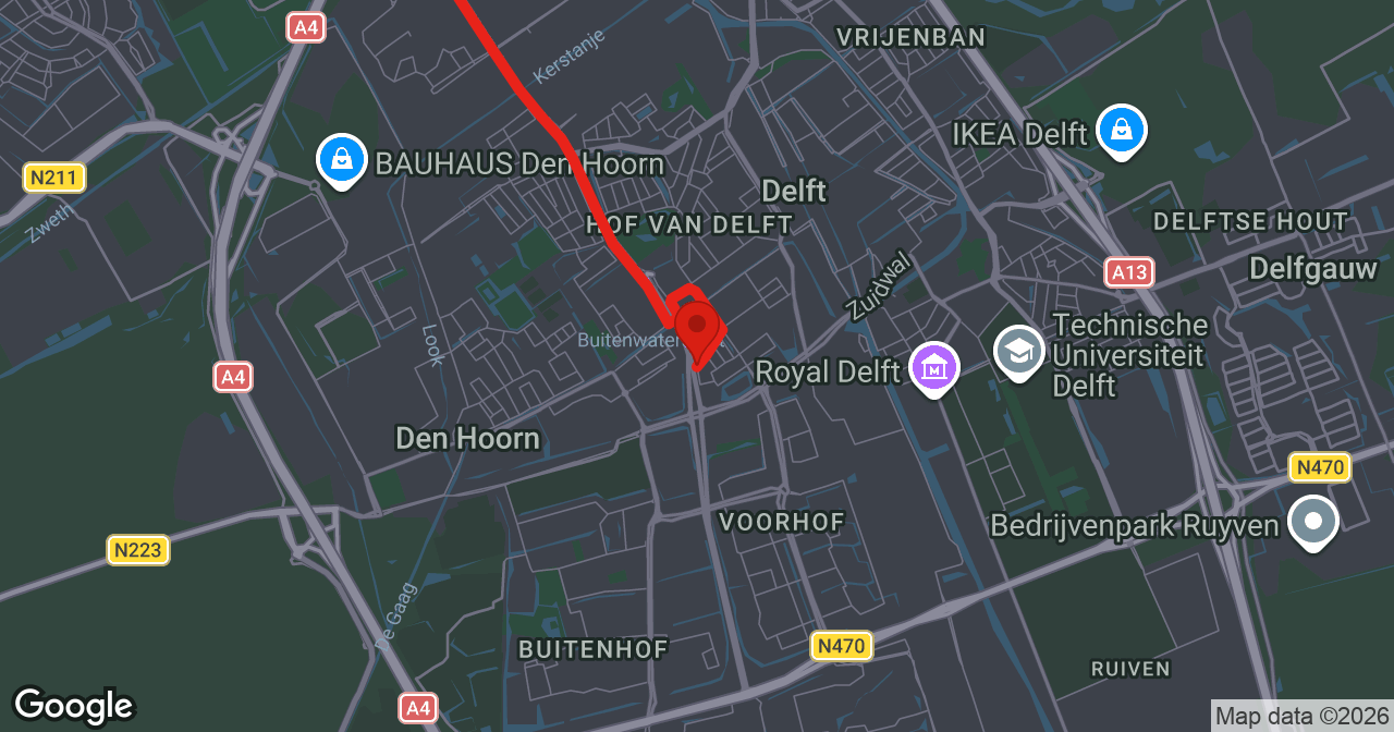 Kaart van de meldlocatie