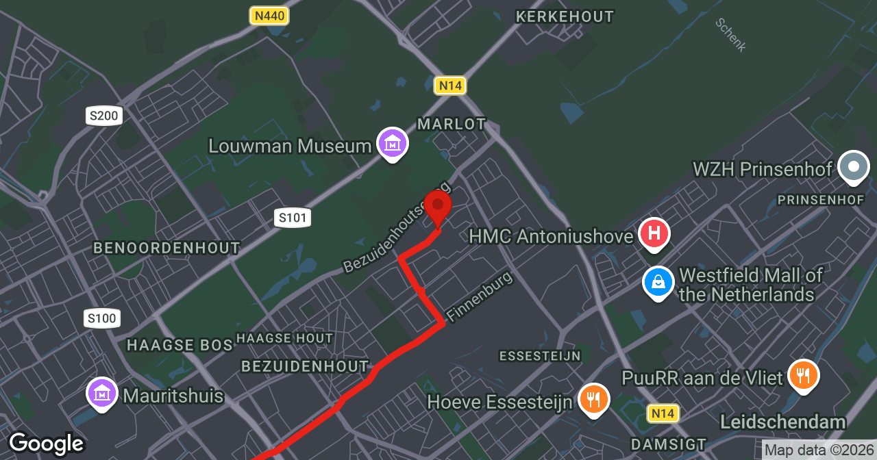 Kaart van de meldlocatie