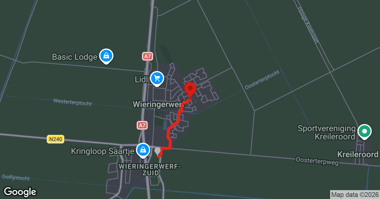 Kaart van de meldlocatie
