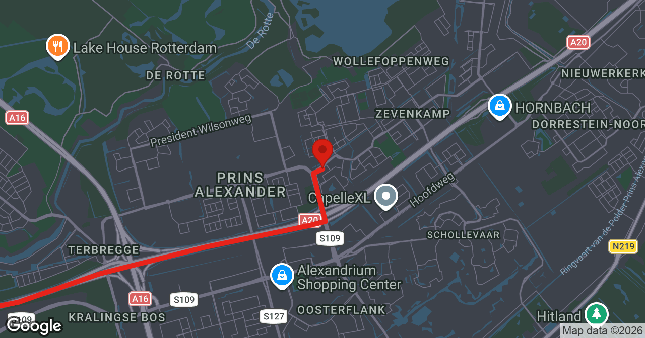 Kaart van de meldlocatie