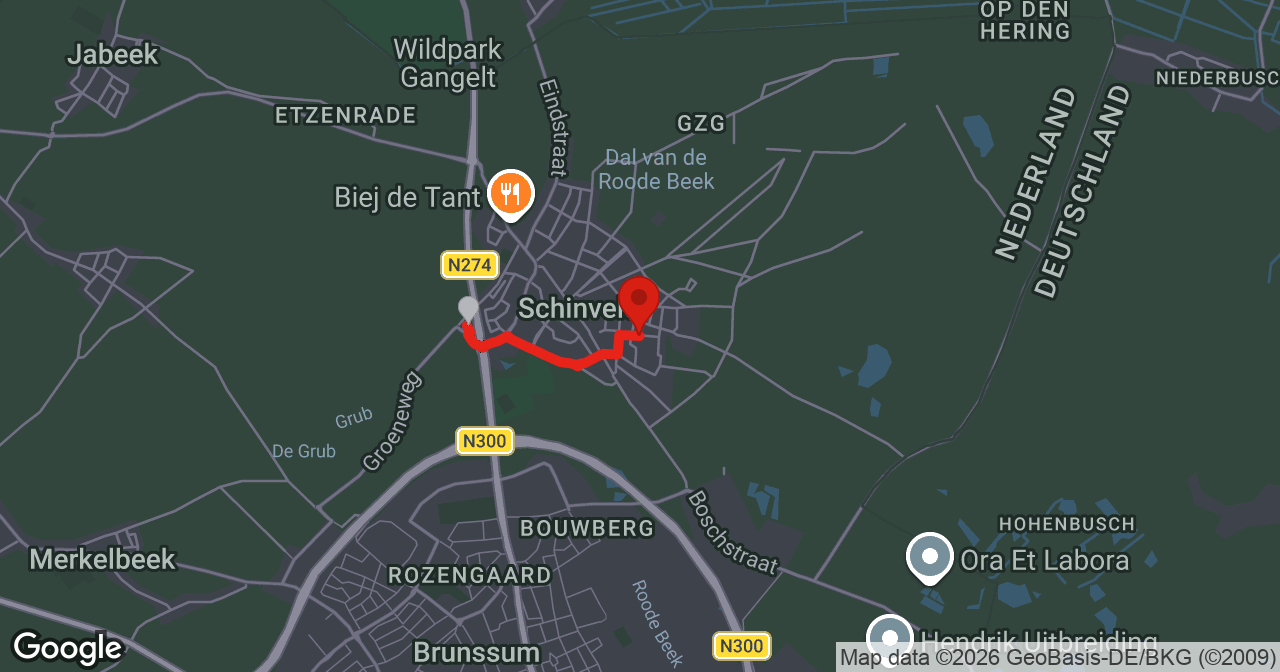 Kaart van de meldlocatie