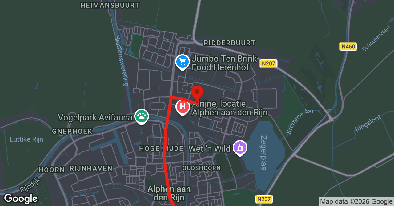 Kaart van de meldlocatie