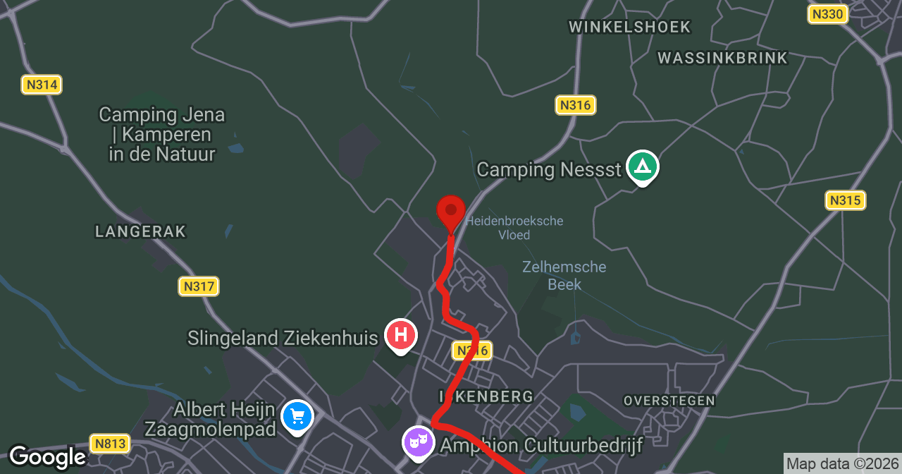 Kaart van de meldlocatie