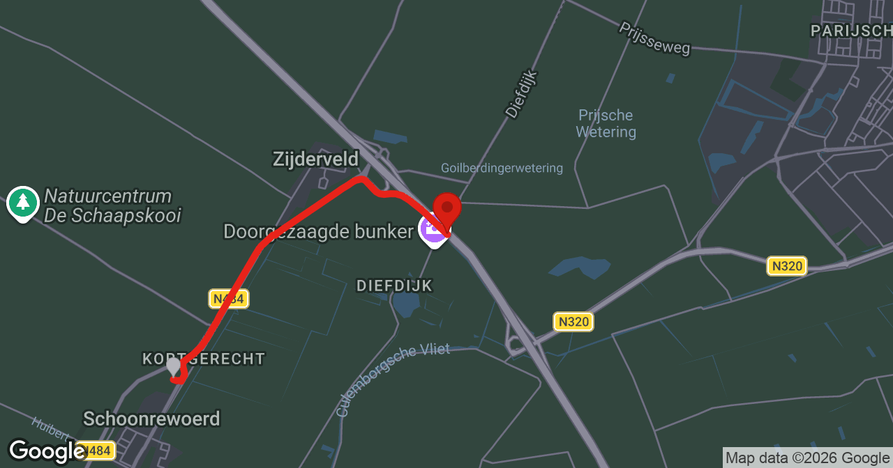 Kaart van de meldlocatie