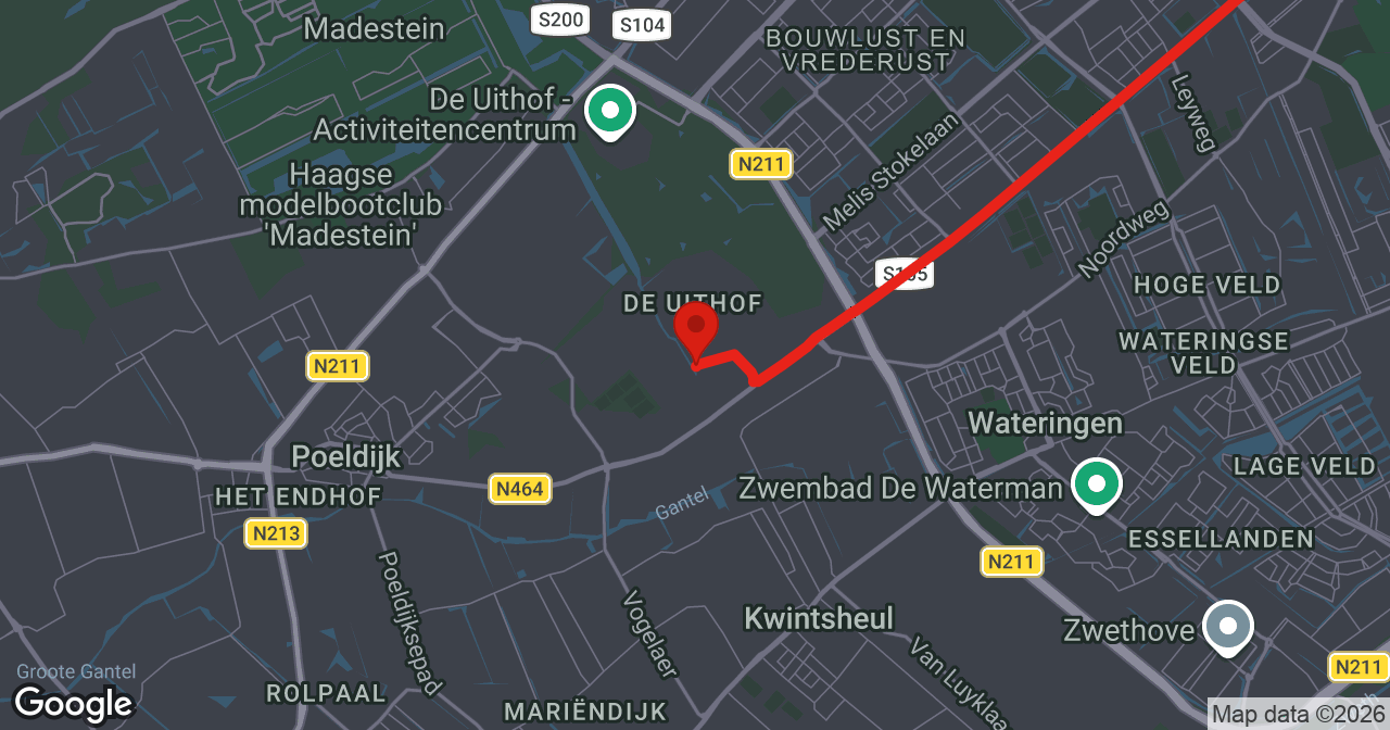 Kaart van de meldlocatie
