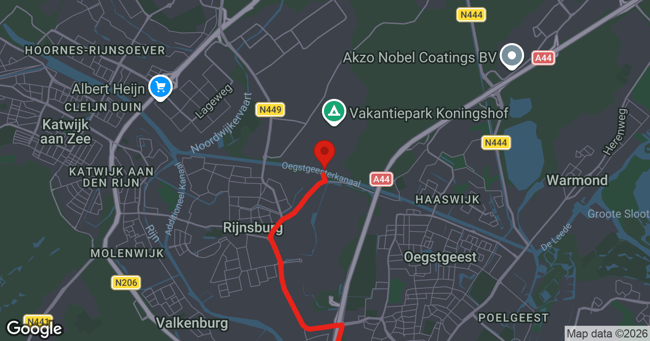 Kaart van de meldlocatie