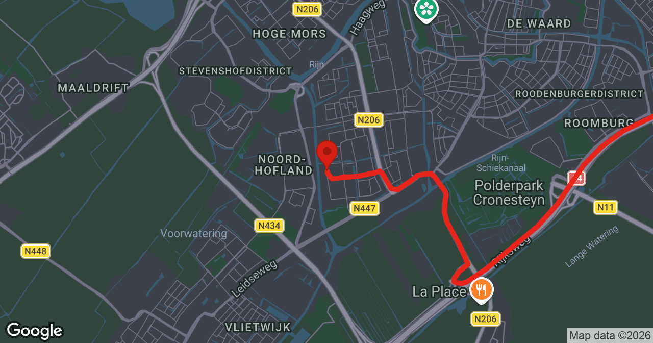 Kaart van de meldlocatie