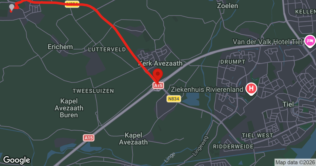 Kaart van de meldlocatie