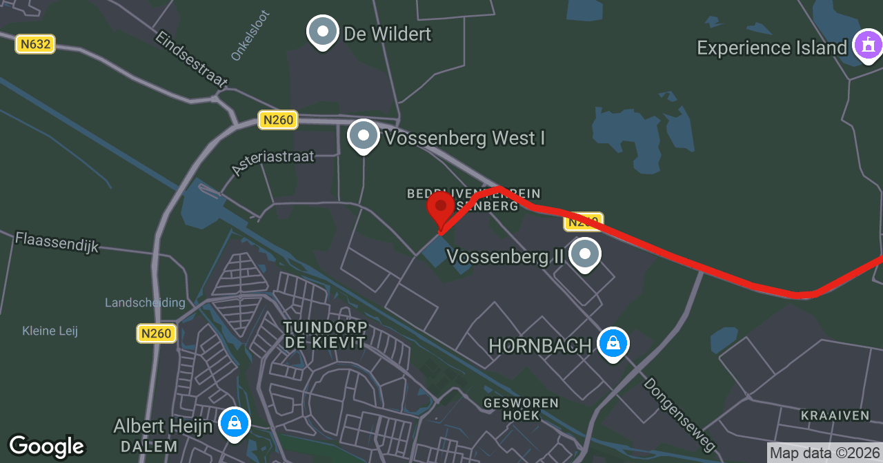 Kaart van de meldlocatie