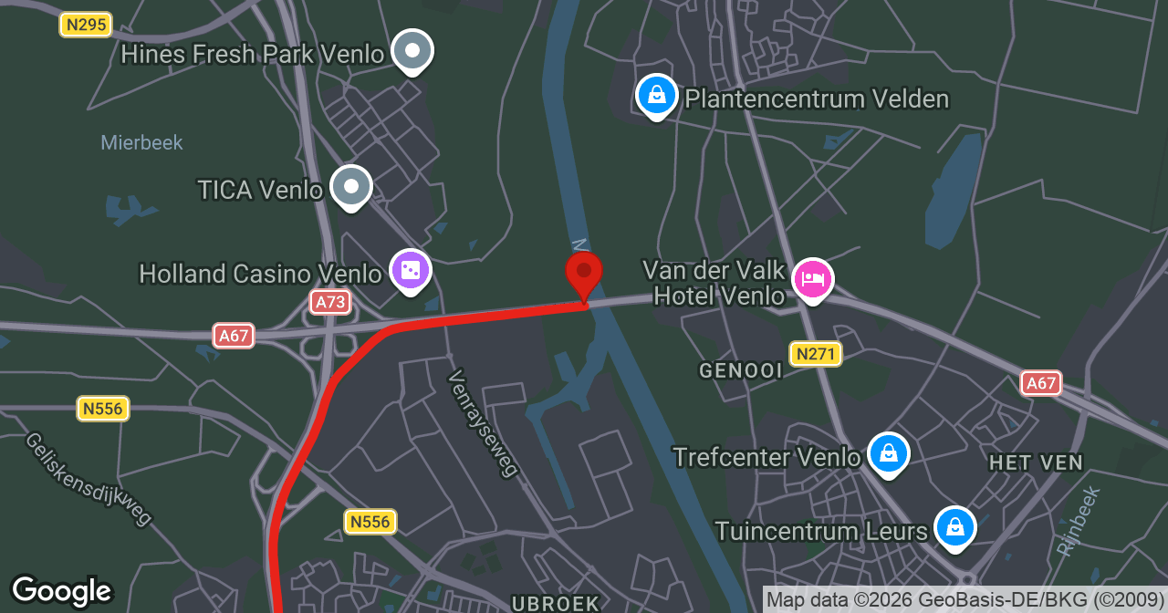 Kaart van de meldlocatie
