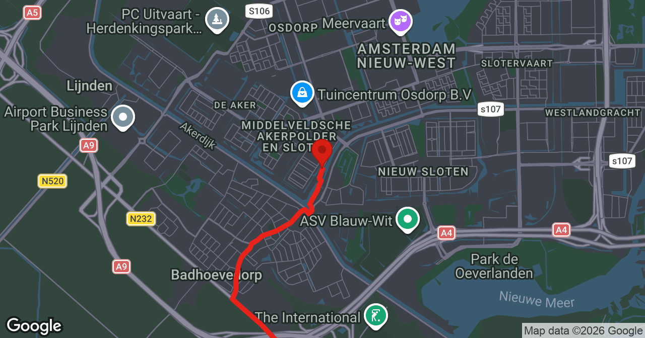 Kaart van de meldlocatie