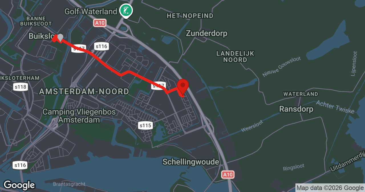 Kaart van de meldlocatie