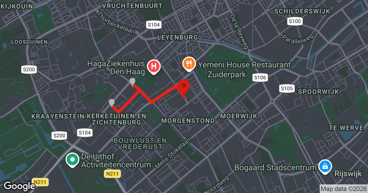 Kaart van de meldlocatie