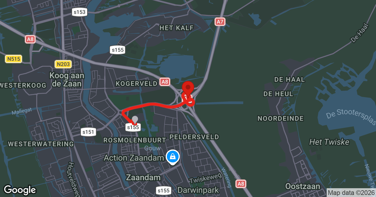 Kaart van de meldlocatie
