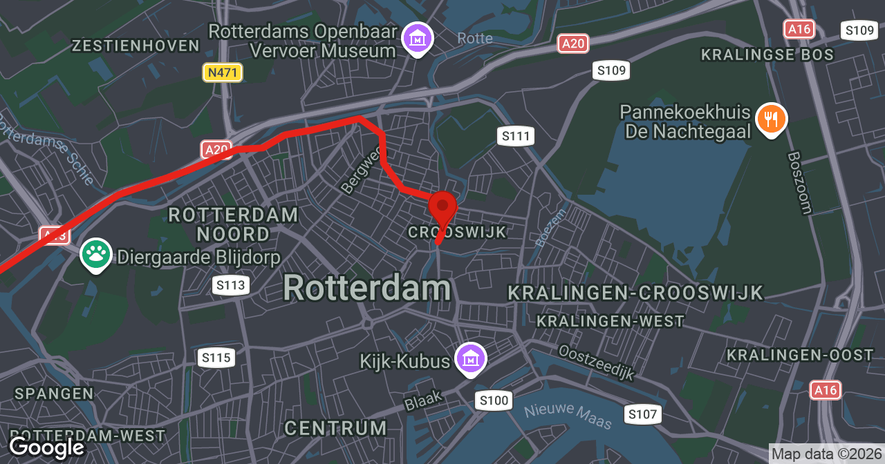 Kaart van de meldlocatie