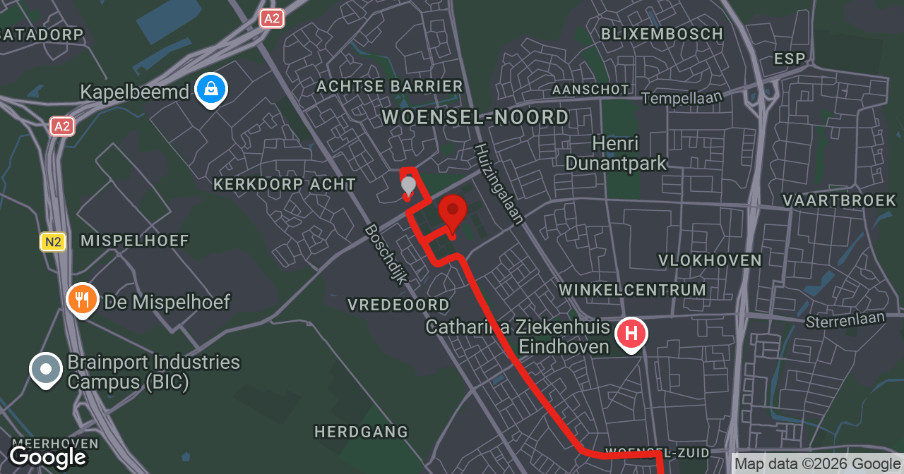 Kaart van de meldlocatie