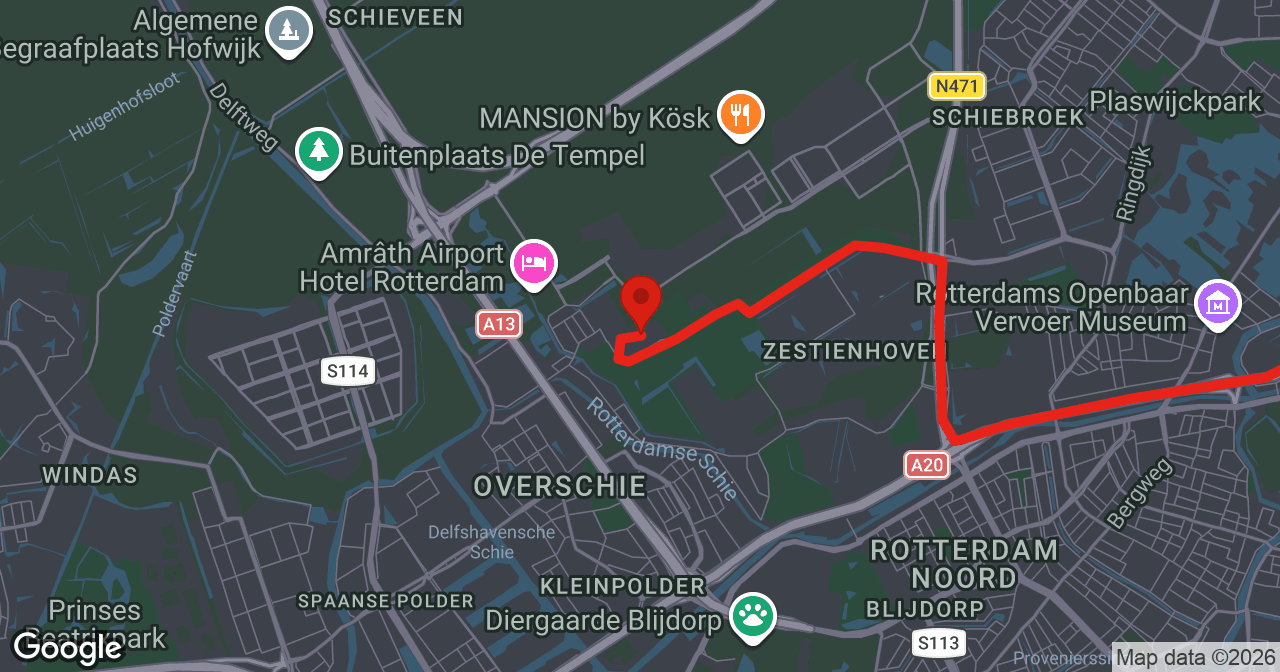 Kaart van de meldlocatie