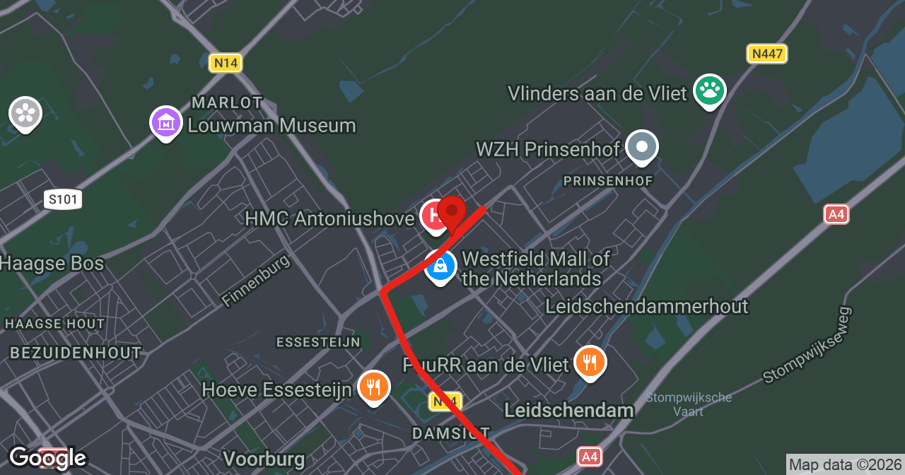 Kaart van de meldlocatie