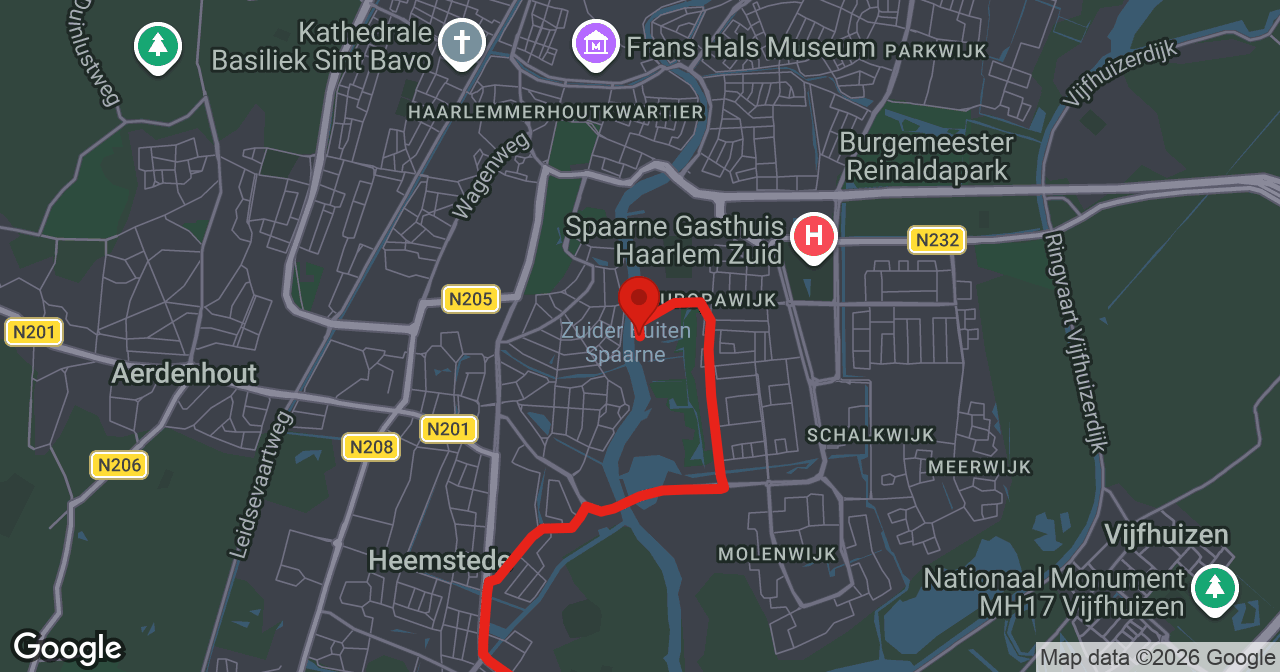 Kaart van de meldlocatie