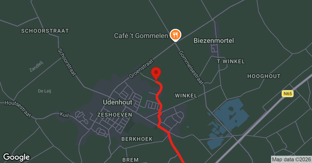Kaart van de meldlocatie