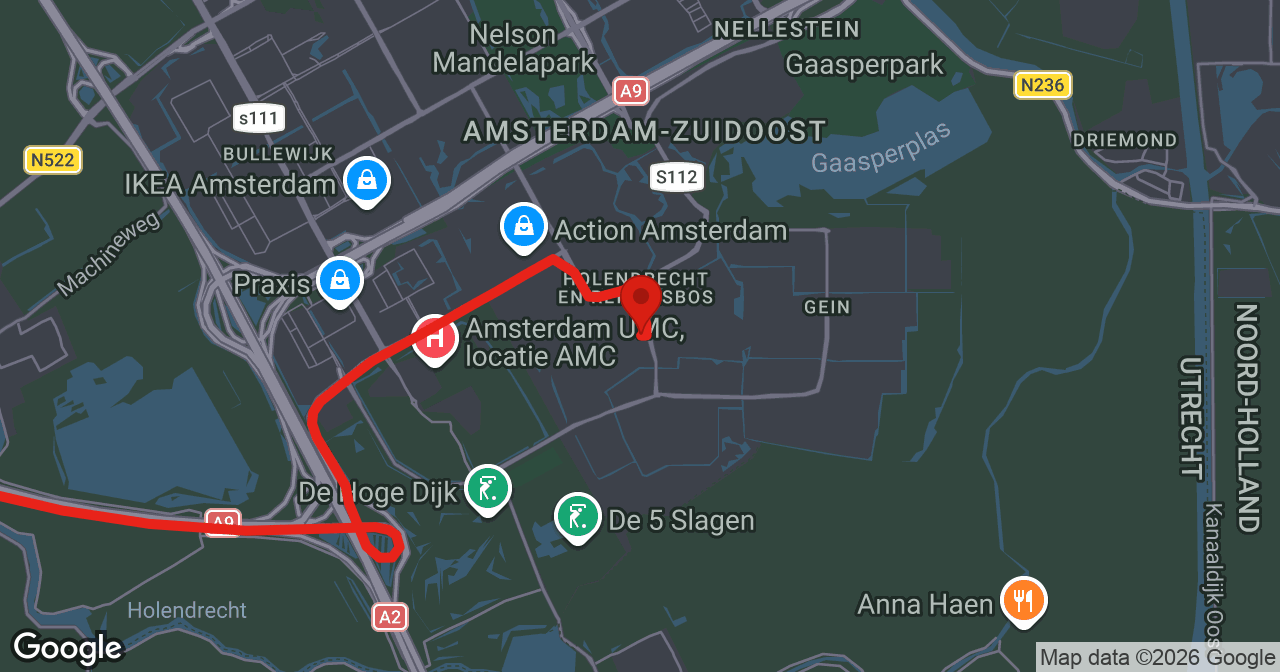 Kaart van de meldlocatie