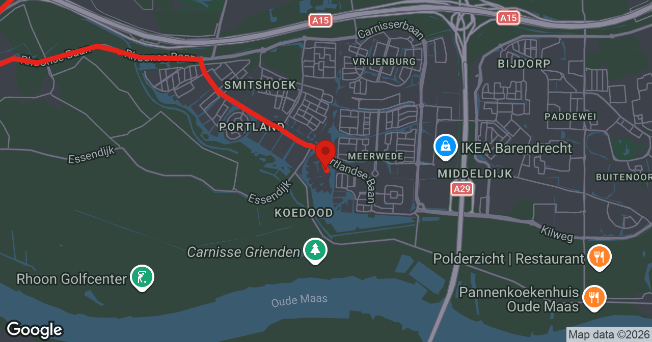Kaart van de meldlocatie