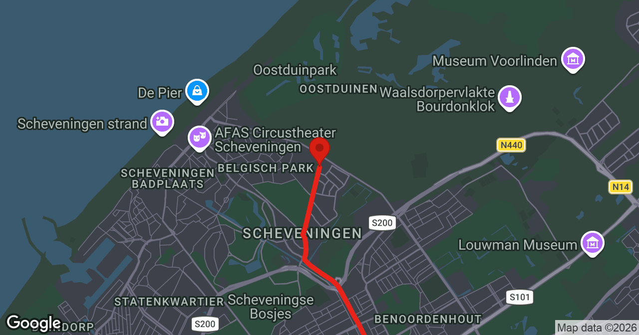 Kaart van de meldlocatie