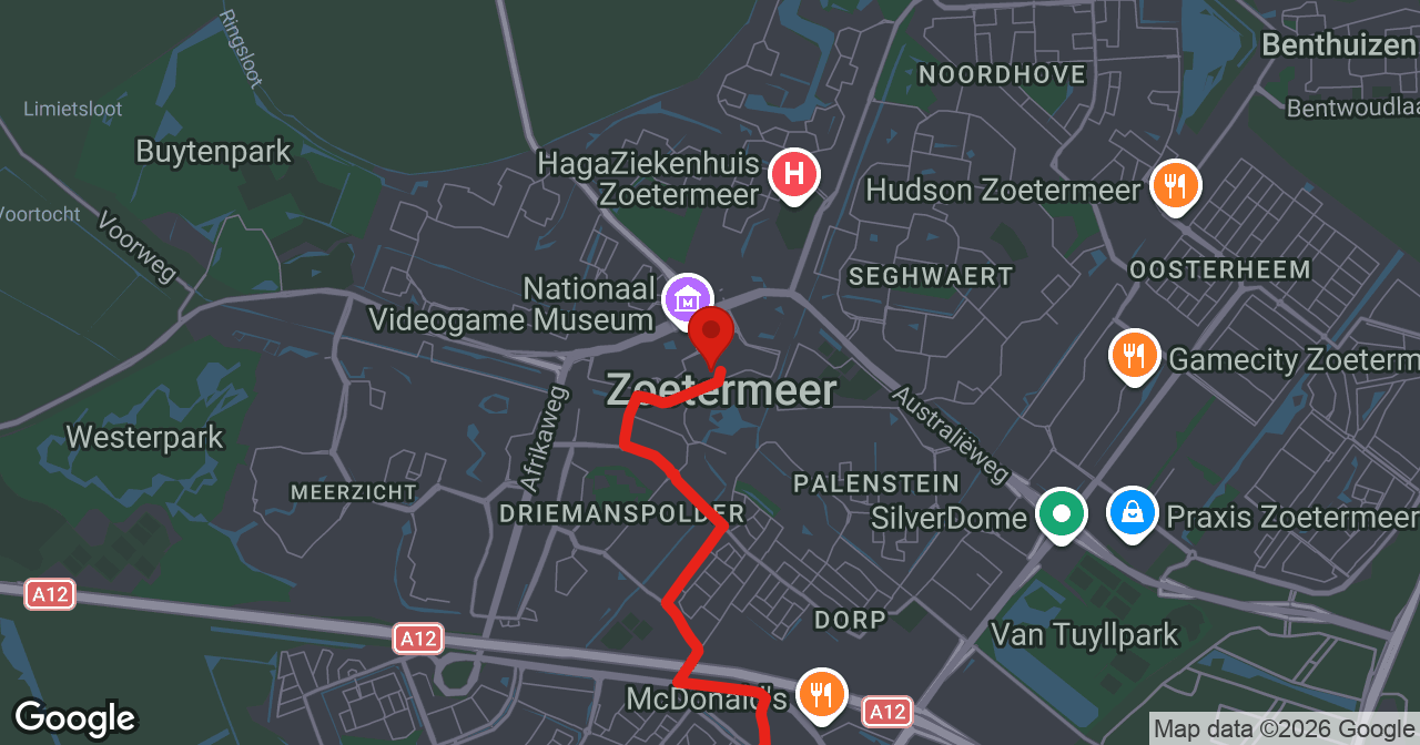 Kaart van de meldlocatie