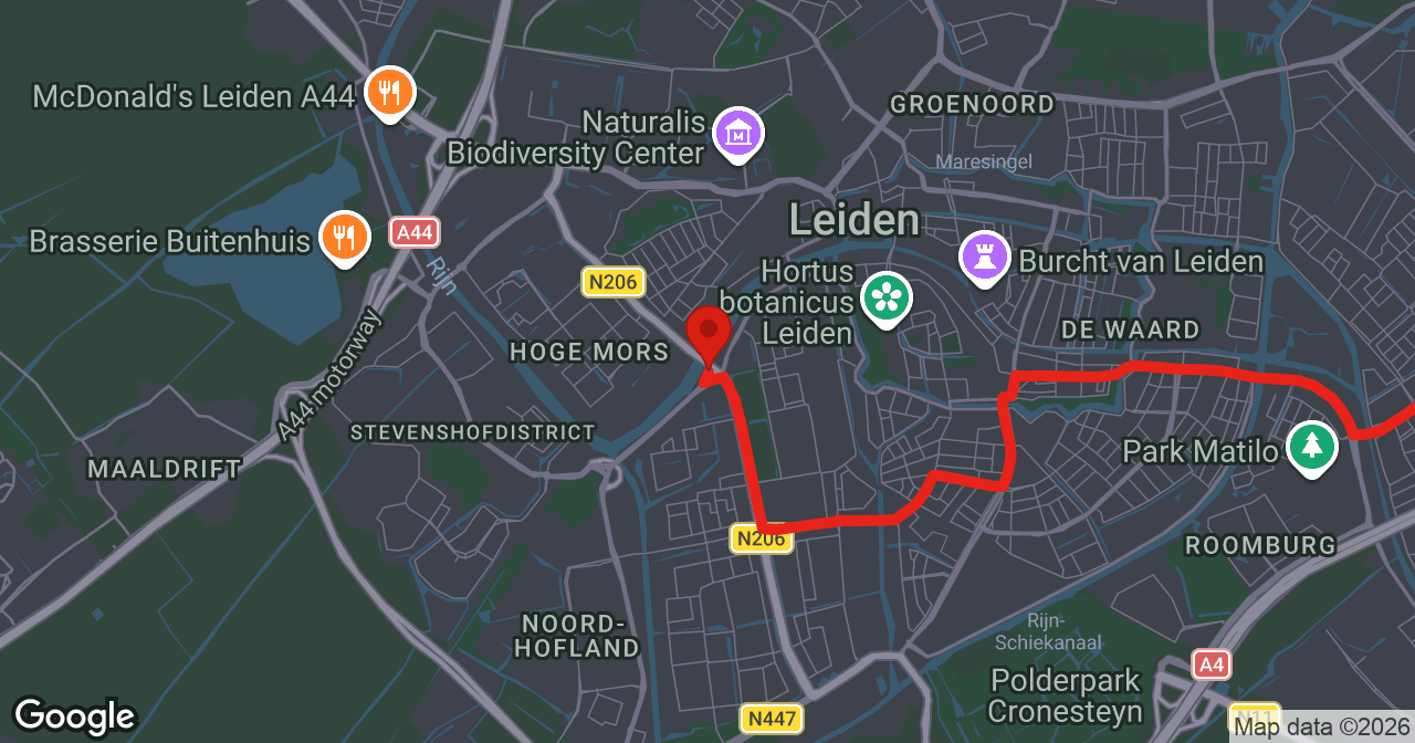 Kaart van de meldlocatie