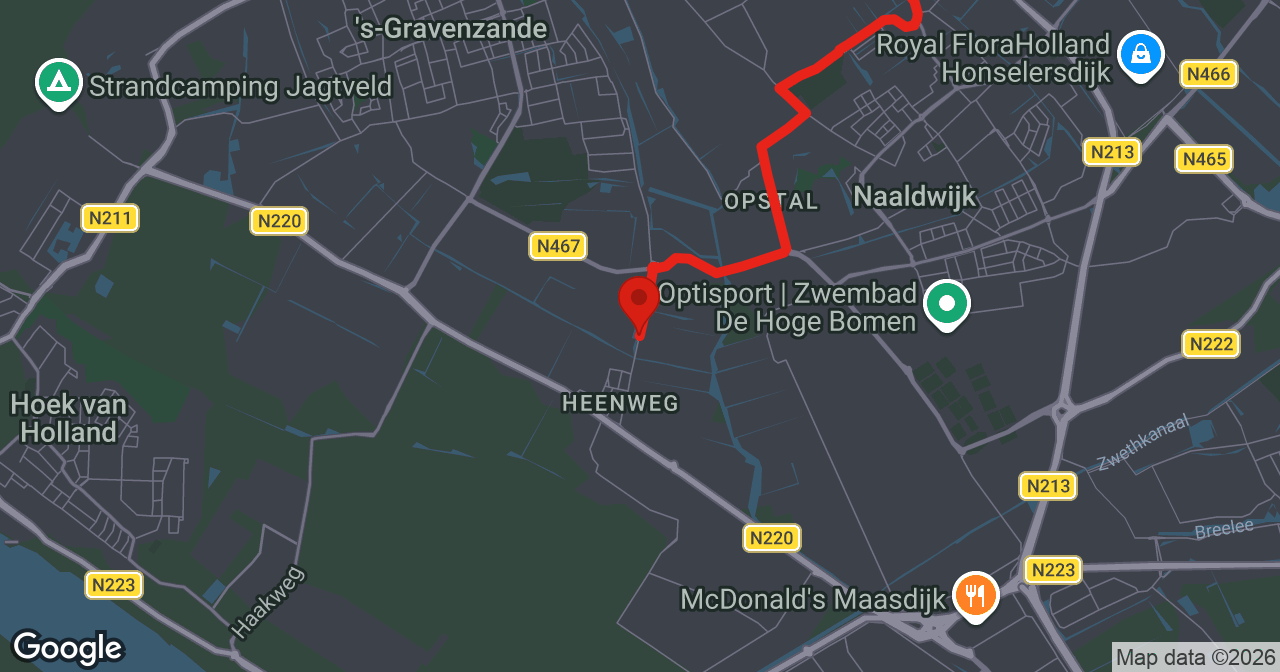Kaart van de meldlocatie