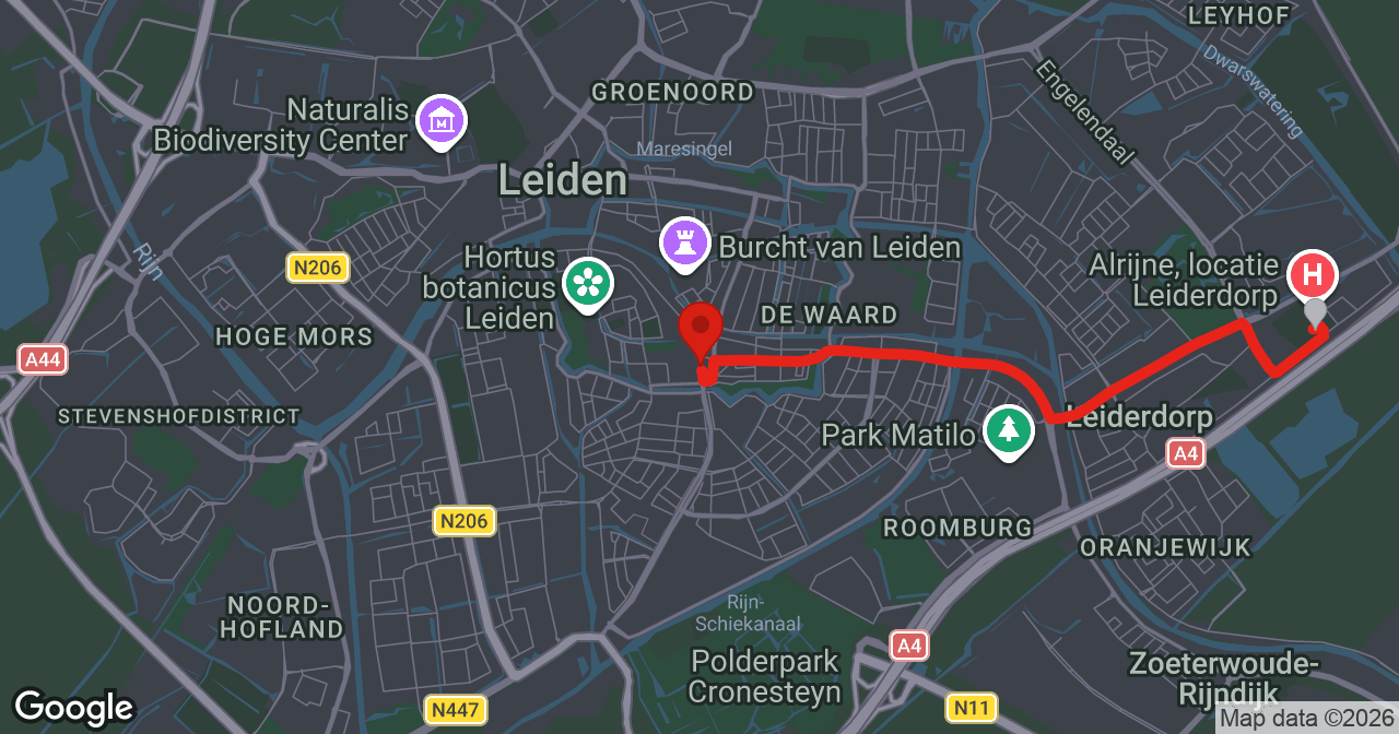 Kaart van de meldlocatie