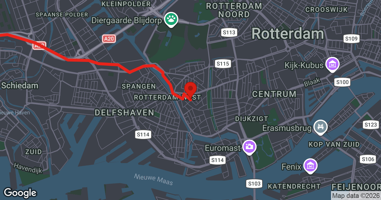 Kaart van de meldlocatie