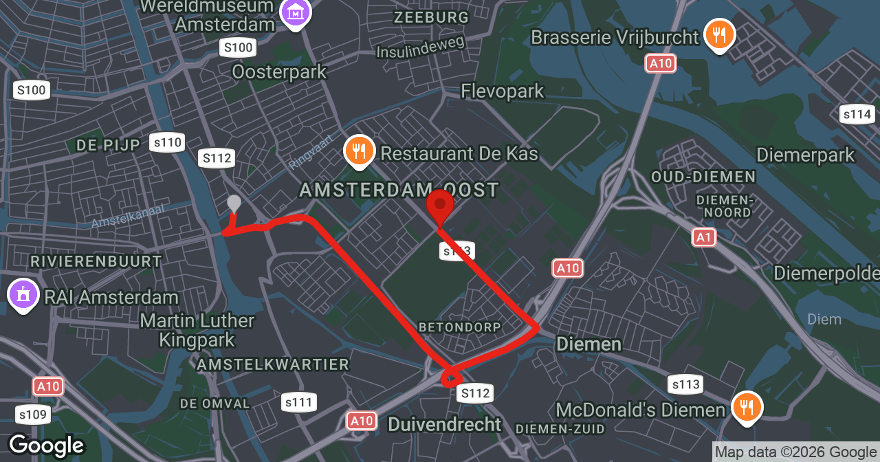 Kaart van de meldlocatie