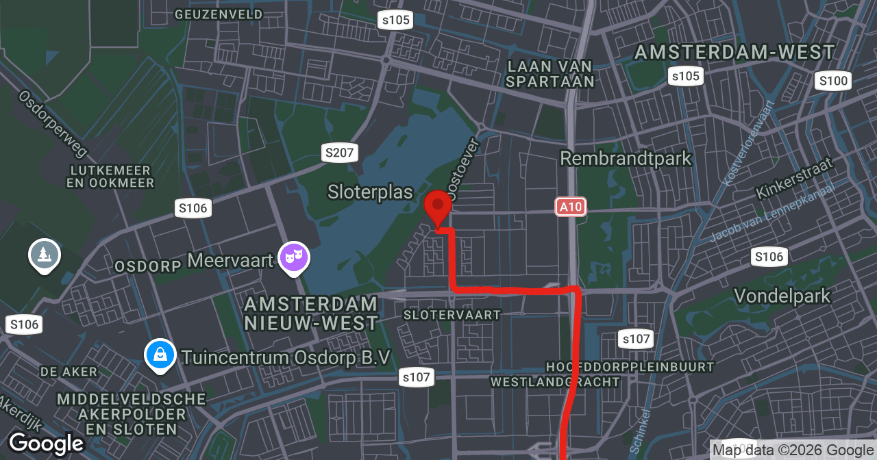 Kaart van de meldlocatie