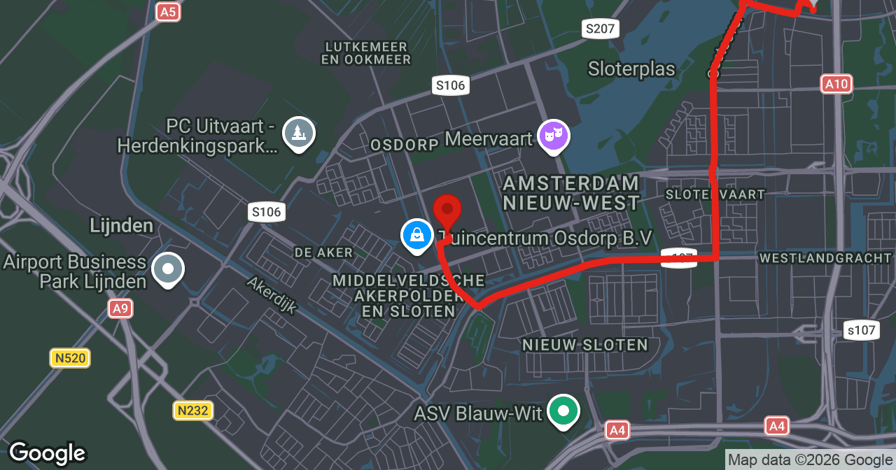 Kaart van de meldlocatie